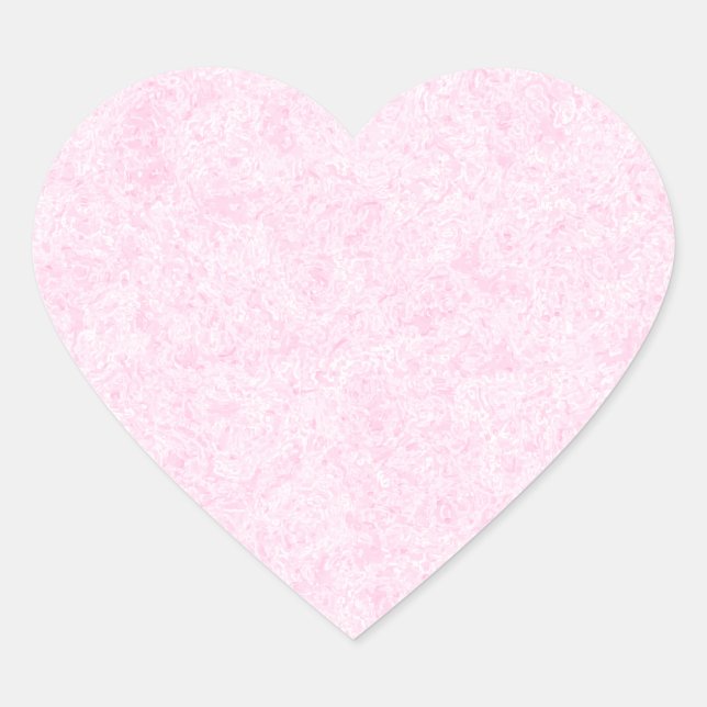 Pale Pink Random Background Pattern. Heart Sticker (Front)