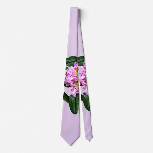Pale Pink Rhododendron Tie (Front)