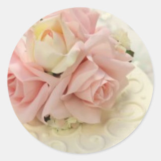 Pale Pink Rose Bouquet Stickers