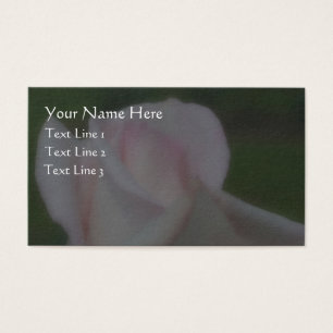 Pale Pink Rose Flower Business Card