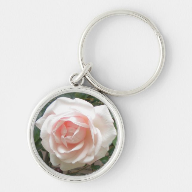 Pale Pink Rose Key Ring (Front)