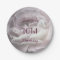 Pale Pink Rose Paper Plates, 101st Birthday Party