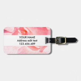 Pale pink Rose Petals Luggage Tag