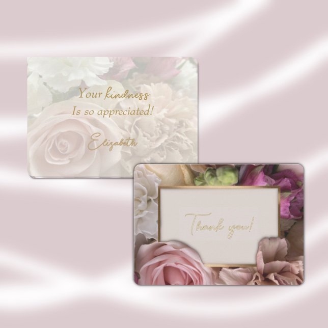 Pale Pink Rose Thank You Card (Creator Uploaded)