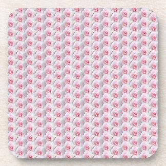 Pale Pink Roses - Modern Floral Design Coaster