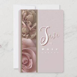 Pale Pink Save the Date Invitation