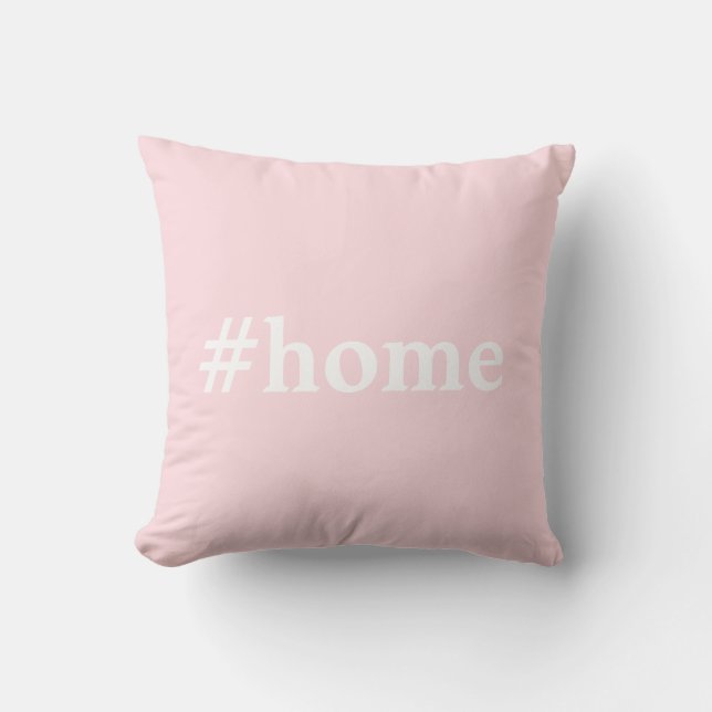 Pale Pink Solid Colour #Home Cushion (Front)