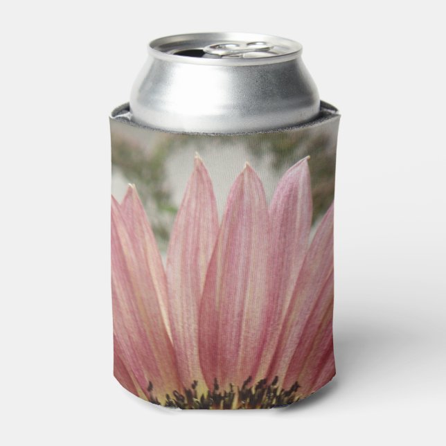 Pale Pink Sunflower Can Cooler (Can Front)