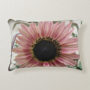 Pale Pink Sunflower Decorative Cushion