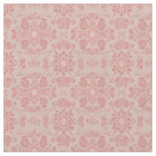 Pale Pink Victorian Repeating Design Fabric