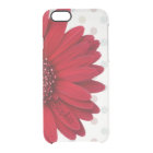 Pale Polka Dot Red Daisy Custom Name