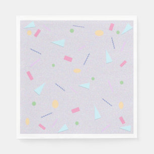 Pale Purple 80s Print Napkins