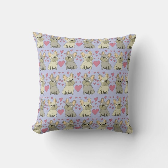Pale Purple Dog Cushion (Front)