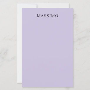 Pale Purple Professional Unique Classical Own Name