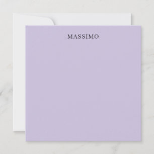 Pale Purple Professional Unique Classical Own Name