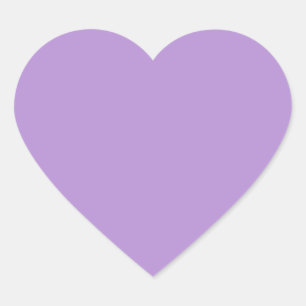 Pale Purple (solid colour)  Heart Sticker