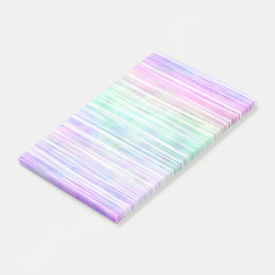 pale rainbow brush stroke stripes : post-it notes