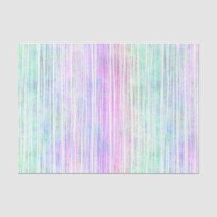 pale rainbow brush stroke stripes : tissue paper