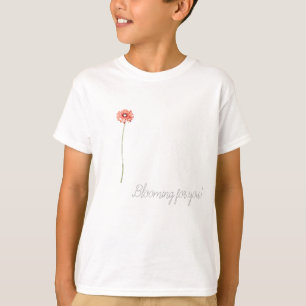 Pale Red Gerbera Flower T-Shirt