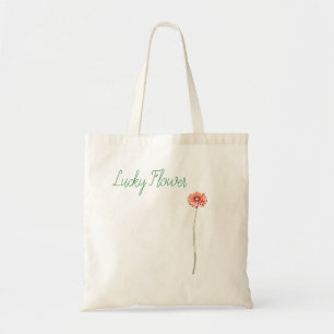 Pale Red Gerbera Flower Tote Bag