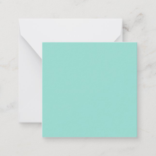 Pale Robin Egg Blue Solid Colour Card (Front)