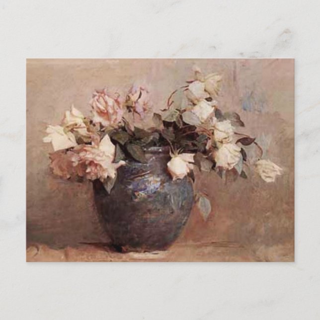 Pale Roses - Postcard (Front)