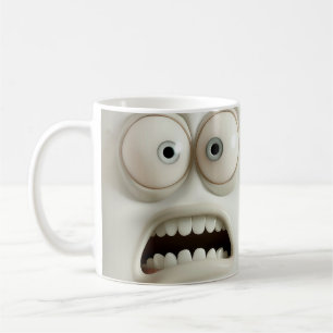 Pale Sarcastic Face 3D Mug Wrap