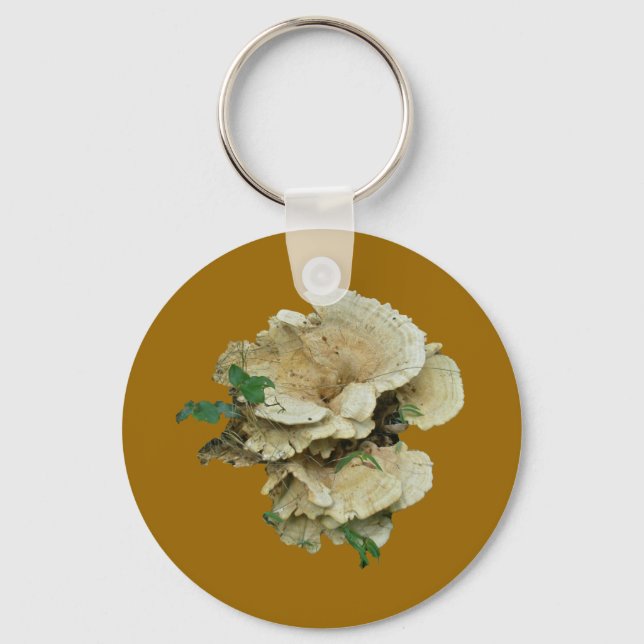 Pale Shelf Fungus Coordinating Items Key Ring (Front)