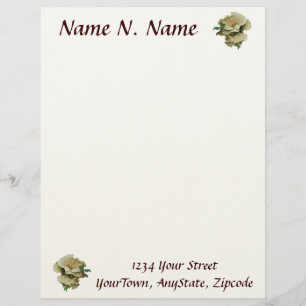 Pale Shelf Fungus Coordinating Items Letterhead Template