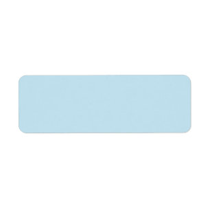 Pale sky blue background blank custom label return address label