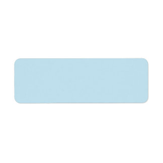 Pale sky blue background blank custom label return address label