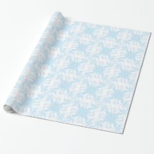 Pale Sky Blue Damask Floral Pattern