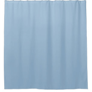 Pale Sky Blue Solid Colour Print Shower Curtain