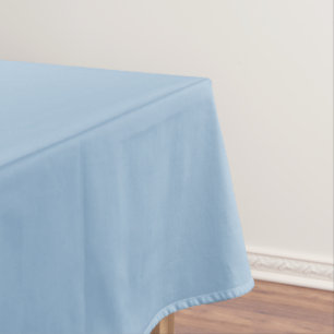 Pale Sky Blue Solid Colour Print Tablecloth