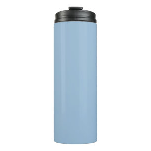 Pale Sky Blue Solid Colour Print Thermal Tumbler