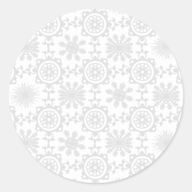 Pale Snowfill Classic Round Sticker (Front)