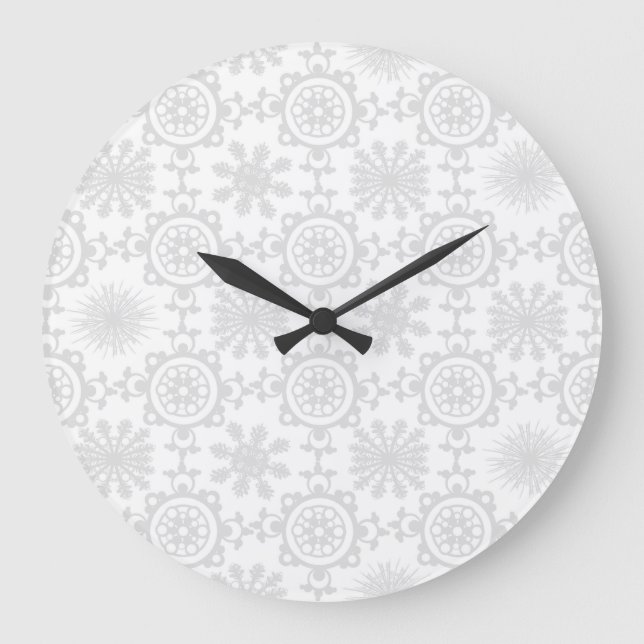 Pale Snowfill Large Clock (Front)