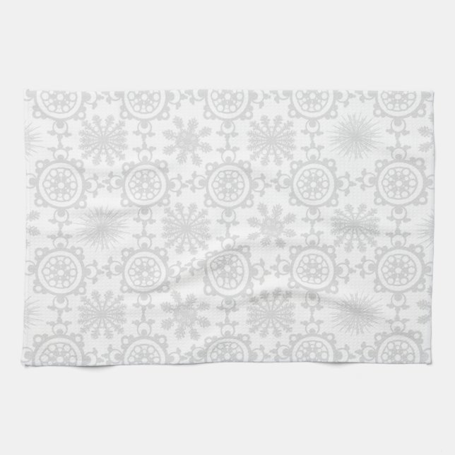 Pale Snowfill Tea Towel (Horizontal)
