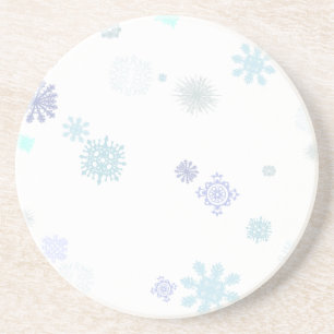 Pale Snowflakes Coaster