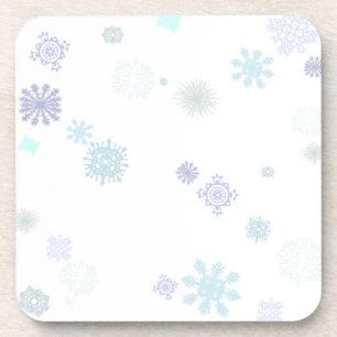 Pale Snowflakes Coaster