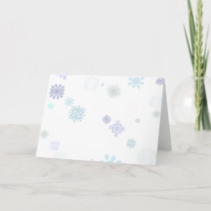 Pale Snowflakes Holiday Card