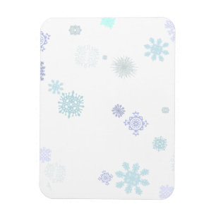Pale Snowflakes Magnet