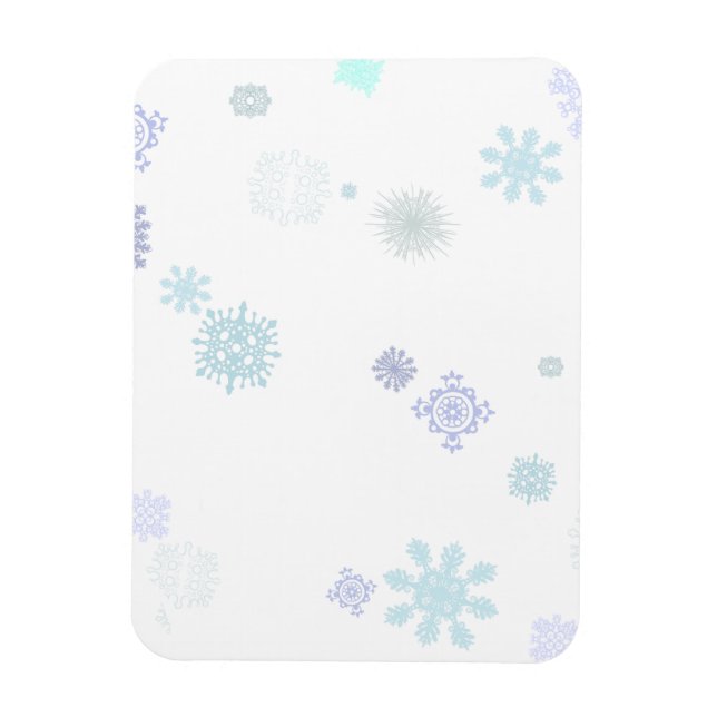 Pale Snowflakes Magnet (Vertical)