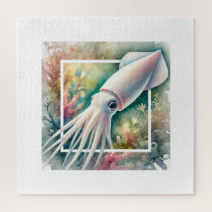 Pale Squid 310724AREF105 - Watercolor Jigsaw Puzzle