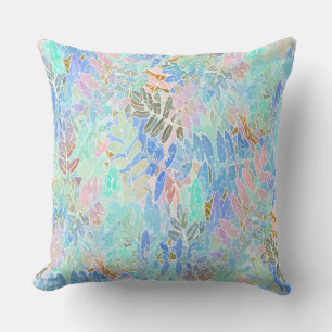 Pale Sugared Leaves Cushion