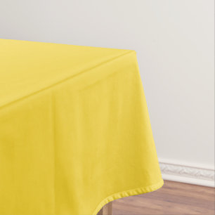 Pale Sunflower Solid Colour Classic Elegant Tablecloth