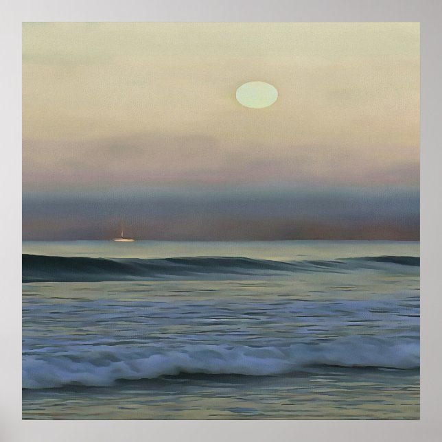 Pale Sunset Poster (Front)