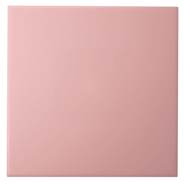 Pale Terracotta Pink Ceramic Tile. Ceramic Tile (Front)
