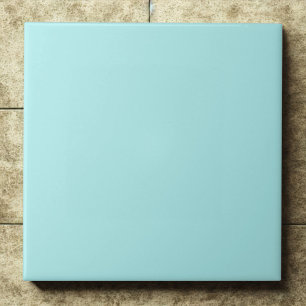 Pale Turquoise #afeeee Soft Fresh Modern Ceramic Tile