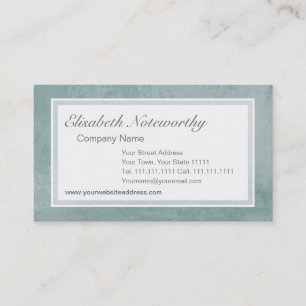 Pale Vintage Aqua Grunge Effect Old Italian Wall Business Card